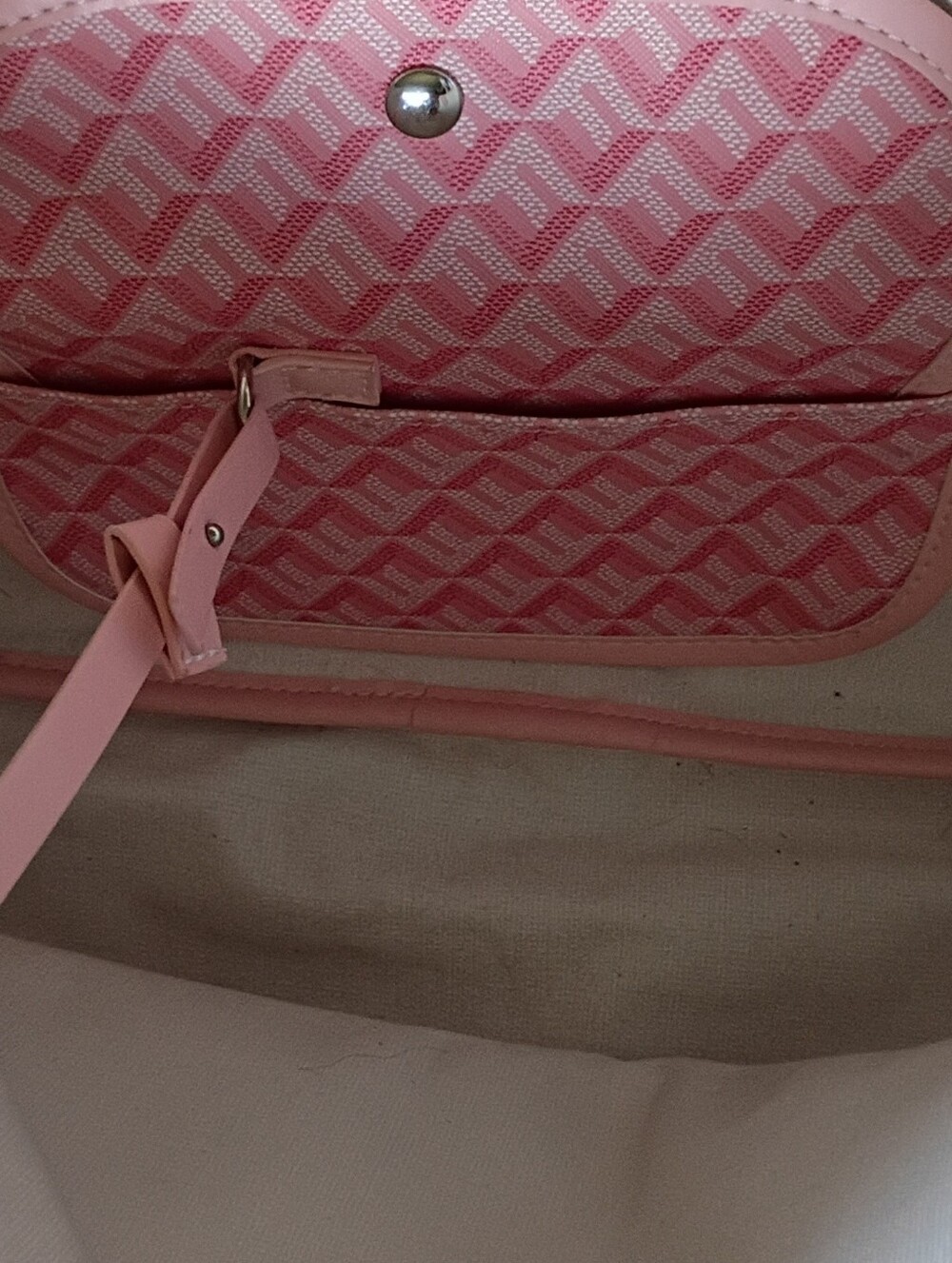 Pink Patterned Tote Bag - Picture 3 of 3